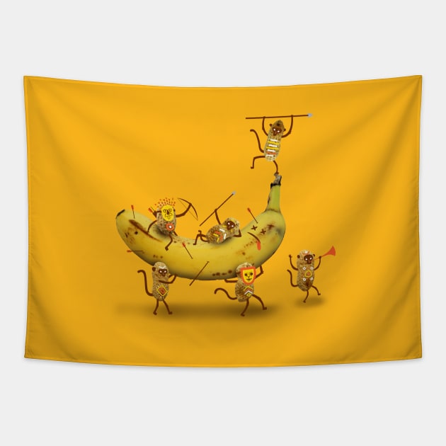 Monkeys are nuts Tapestry by wharton