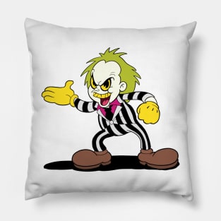 Beetlejuicy (transparent) Pillow