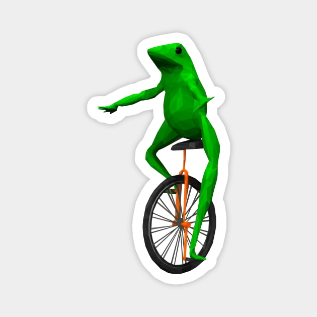 Dat Boi: frog on unicycle Magnet by HungCreations