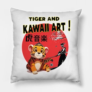Kawaii Cute and Zodiac Tiger Pillow