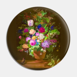 Flowers in a Vase by O.D. Ottesen (digitally enhanced) Pin