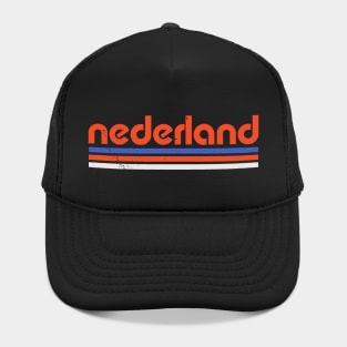 Retro Netherlands Football // Vintage Grunge Dutch Pride Word Art Hat