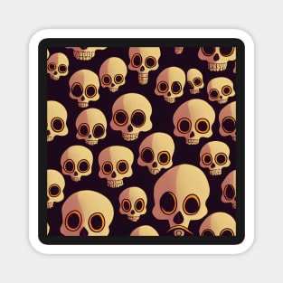 Cute Halloween Skull Pattern Magnet