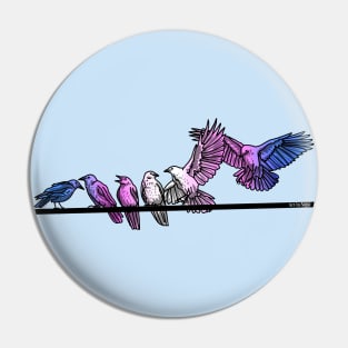 Trans Crows Pin