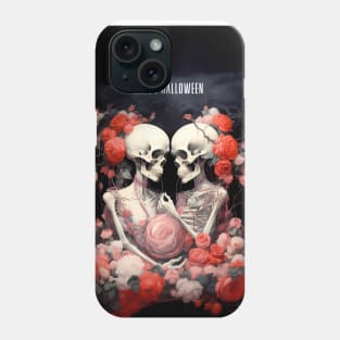 Happy Halloween: Halloween Skeletons in Love Phone Case