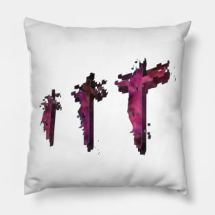 Three Crosses at Golgotha Pillow