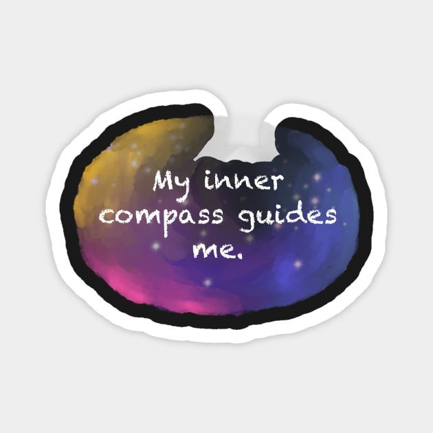 Inspirational affirmation Sticker Magnet by ColorsHappiness