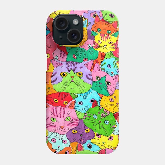 RAINBOW CATS Phone Case by KALTTHER