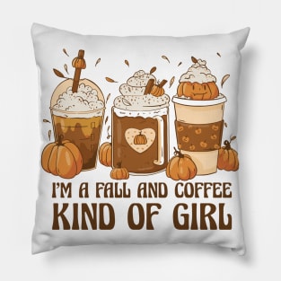 Autumn Coffee Brews and Fall Enthusiast Pillow