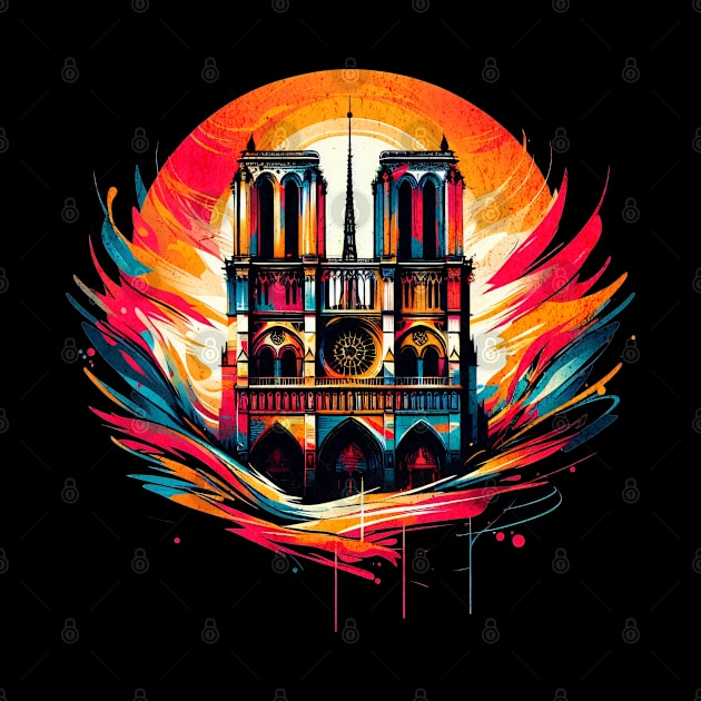 Vibrant Notre Dame Design by Miami Neon Designs