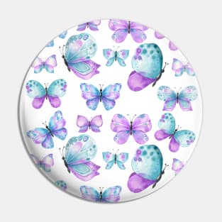 Light Purple Coloured Butterfly Pattern Pin