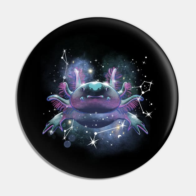 Axolotl Space Axolotl Space Pin TeePublic