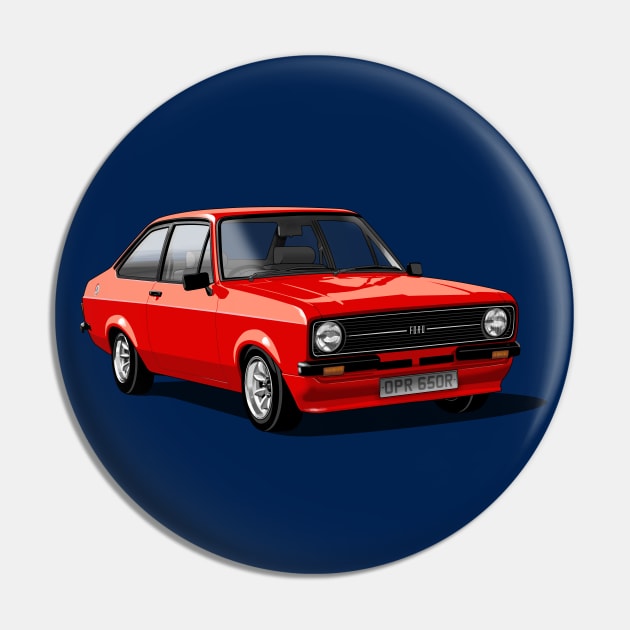 Ford Escort Mk 2 in red Pin by candcretro