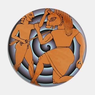 Theseus slays the Minotaur Pin