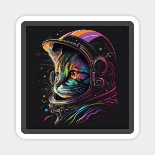 Astronaut Cat Space Cat Galaxy Kitten Magnet