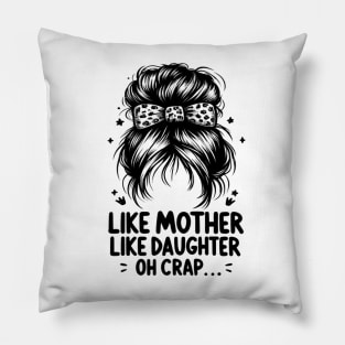 Matching Manes: Humor in Heredity Pillow