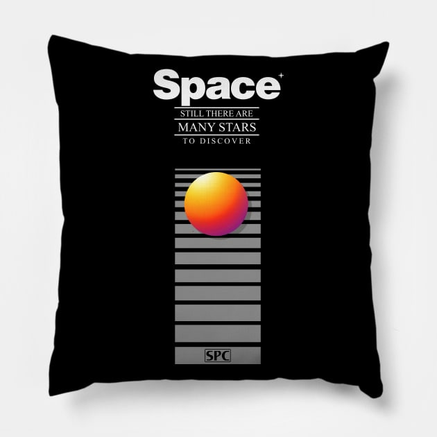 Space Retro Pillow by Sachpica