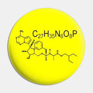 Remdesivir Chemical Formula and Structure Pin