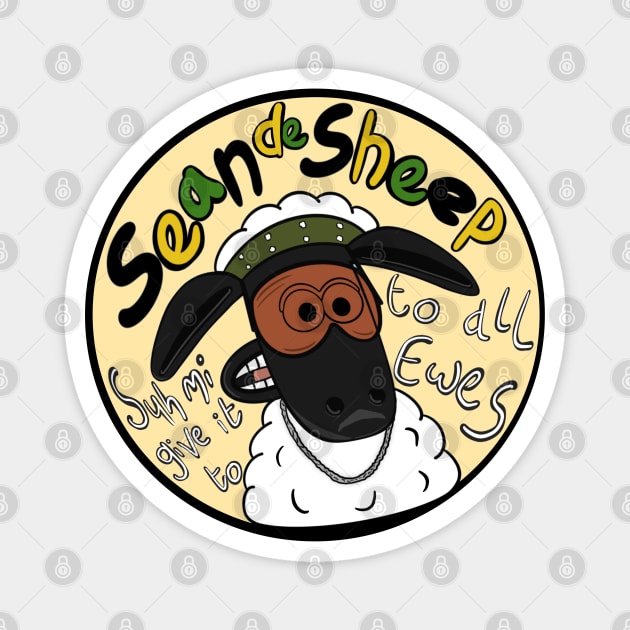 Sean de Sheep Magnet by Jamie Collins