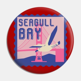 Seagull Bay Vintage Stamp Pin