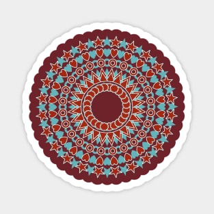 Holiday Mandala #redbubble #giftoriginal Magnet