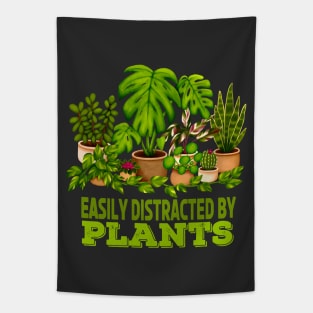 Easily Distracted By Plants Perfect for Plant Lover Tapestry