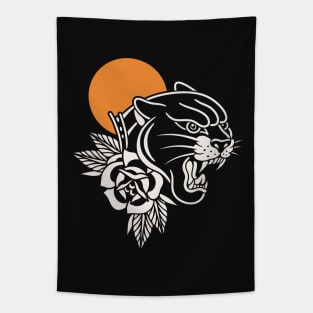 Panther rose tattoo Tapestry