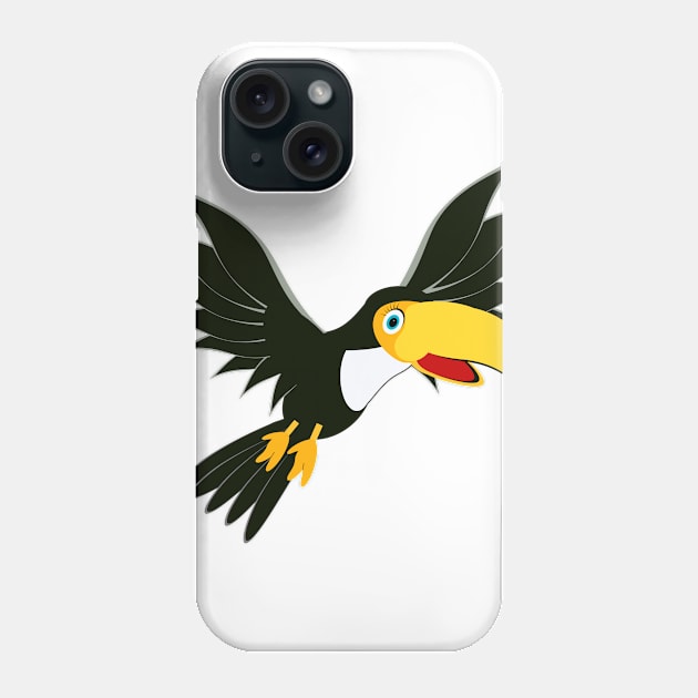 Flying Toucan Phone Case by CreativeByDesign