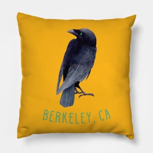 Berkeley California Crow Raven Pillow