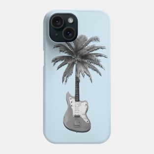 Surf Guitar- greyscale Phone Case