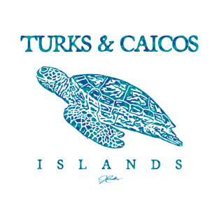 Turks & Caicos Islands Gliding Sea Turtle T-Shirt