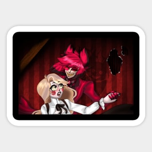 Hazbin hotel alastor and charlie Greeting Card by lezettern