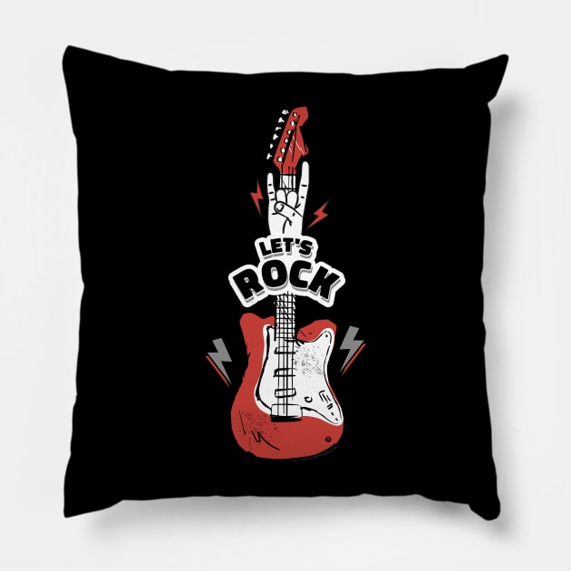 Let's Rock Pillow by KUH-WAI-EE