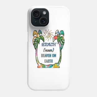 Beach Shirts Tropical Design Palm Trees & Sun Vacation Teacher Break Gift Phone Case