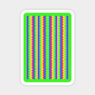 Psychedelic Stripes Magnet