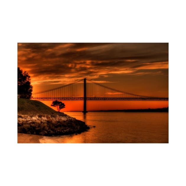 Bridge Under Sunset Sky - 2 - HDR © by PrinceJohn