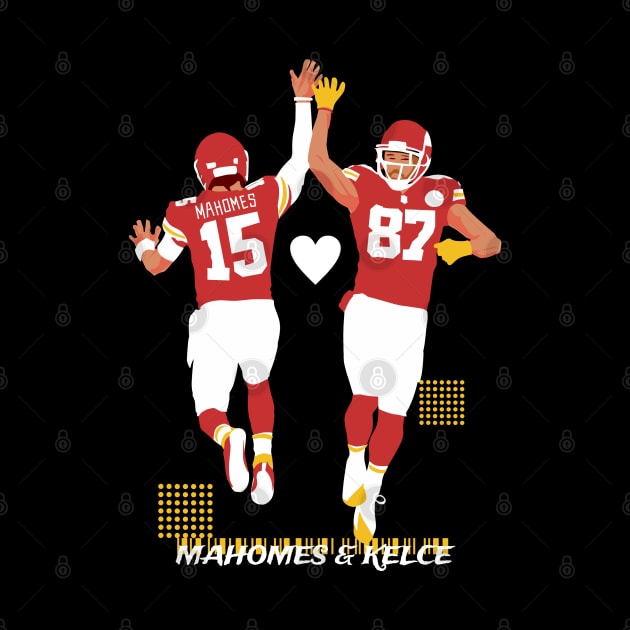 Mahomes & kelce teammate - black by Mic jr