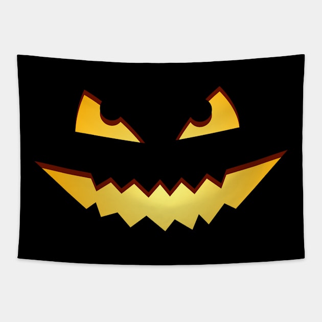 Pumpkin Face Costume For Men Women Halloween Tapestry by Schwarzweiss