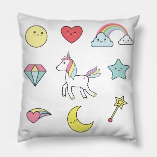 Unicorn and friends Pillow