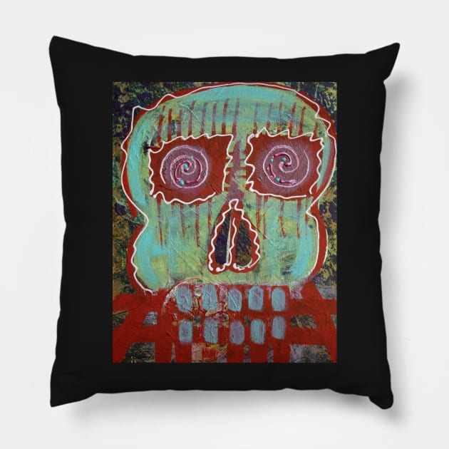 Primitive Skull Pillow by barbosaart