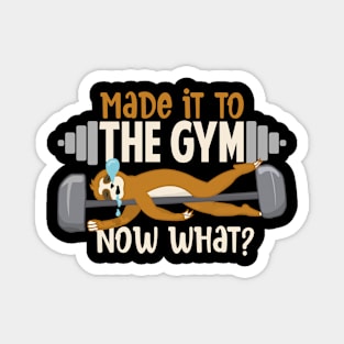 Made It To The Gym Now What? Sloth Magnet