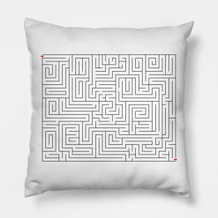 Rectangle maze Pillow