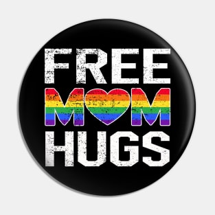 Free Mom Hugs Lgbt Pride Pin