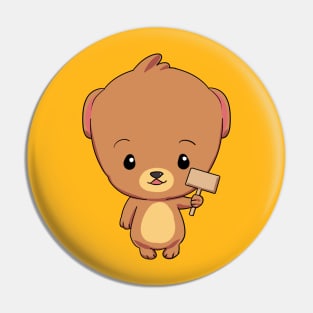 Cute Bear shirt Pin