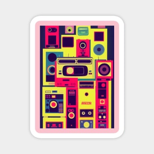 80's retro casette Design Magnet