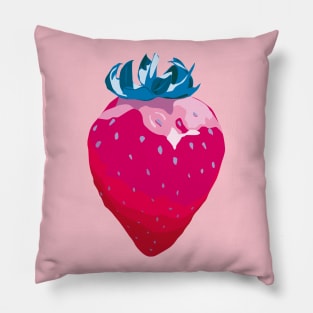 Pink Strawberry Pillow