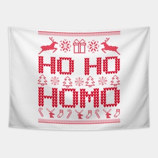 HO HO HOMO Funny Gay Men Lesbian Women Tshirt Tapestry