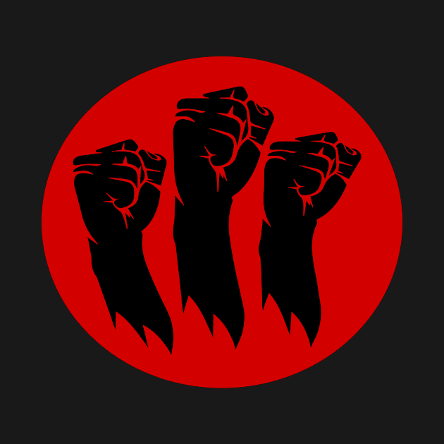 Racism protests black fist by HBfunshirts