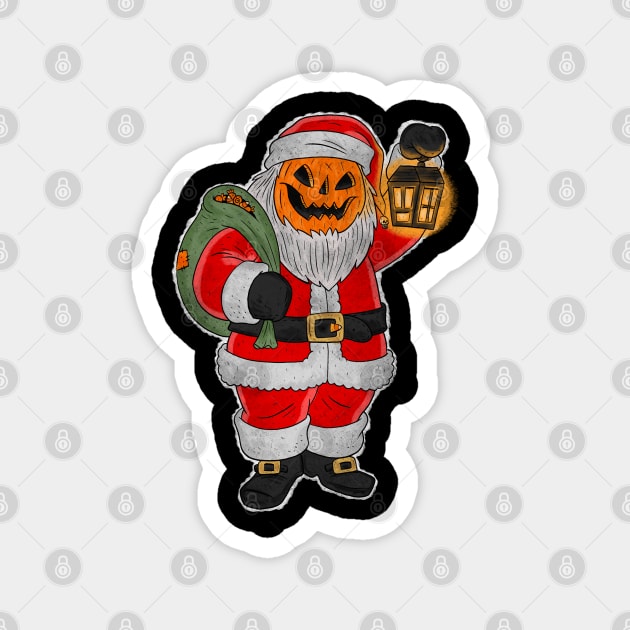 Jack O' Santa Magnet by chrisraimoart