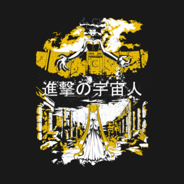 Disover Attack on Moon - Alien Advance - Attack On Titan - T-Shirt